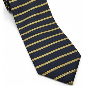 Paul Frederick Men's 100% Italian Silk Necktie USA Designer Striped EUC 57" x 4"